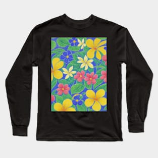 flower design pattern graphic Long Sleeve T-Shirt